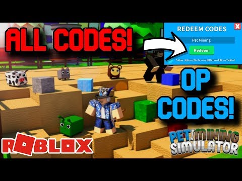 ALL *OP* WORKING CODES! Roblox Pet Mining Simulator