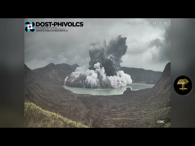 Impactantes imágenes de erupción de volcán en Filipinas