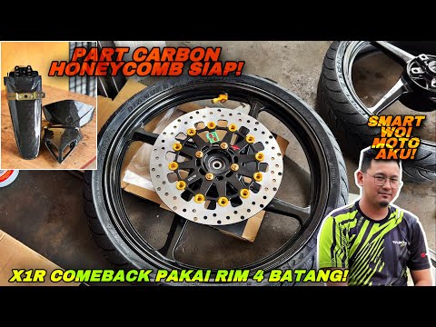 PART CARBON X1R SIAP! | X1R PAKAI RIM 4 BTG SUPERFLY | LAWA + RINGAN GILA RIM NI WEH!