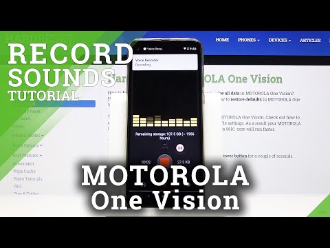 How to Record Sounds in Motorola One Vision - Voice Recorder