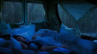 Camping Car Window Rain Sounds for Sleeping and Thunder Sounds to Sleep Fast, Deep Sleep Tonight