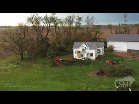 05-12-2023 Uehling, NE  - Tornado Damage-Destroyed Farms-Damaged Homes *Drone*