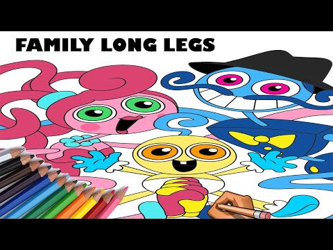 Long Legs Family Reunion coloring/Mommy long legs coloring pages /Arcando - In My Head [NCS Release]