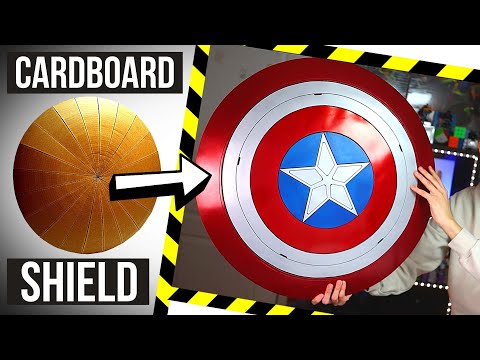 DIY Captain America MAGNETIC Shield! *Cardboard*