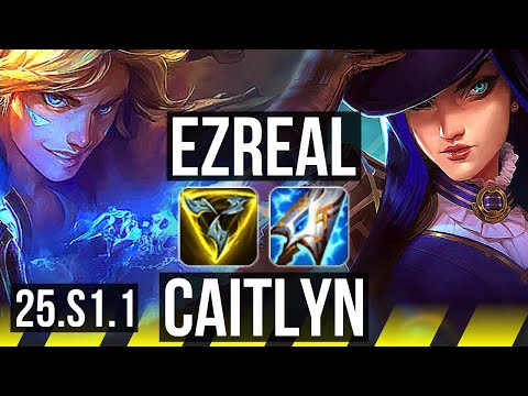 EZREAL & Janna vs CAITLYN & Leona (ADC) | KR Master | 25.S1.1