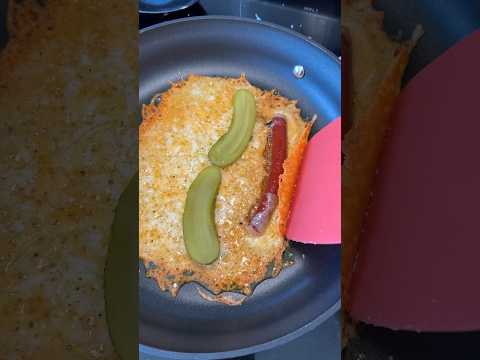 Trying the viral fried cheese and pickle wrap