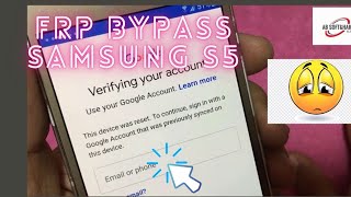 FRP Bypass Google Account SAMSUNG GALAXY S5 - S5 Neo SM-G903 Remove FRP WITHOUT PC 2021