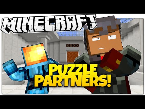 Logdotzip - Minecraft | PUZZLE PARTNERS! | Multiplayer Puzzle Madness (Minecraft Custom Map)
