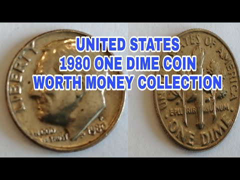 UNITED STATES ONE DIME 1980 P WORTH MONEY COLLECTION