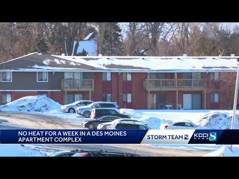 Two buildings at Des Moines apartment complex without heat