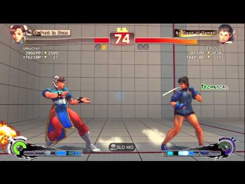SSF4 AE 2012 Ranked omuchin (Chun Li) vs LEPUS 2 (Sakura)