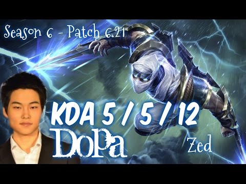 Dopa ZED vs ANNIE Mid - Patch 6.21 KR Ranked