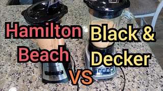 Black + Decker Power Crush vs Hamilton Beach Wave Action, Bl