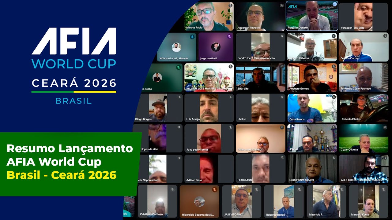 Reunião Lançamento AFIA World Cup Brasil – Ceará 2026