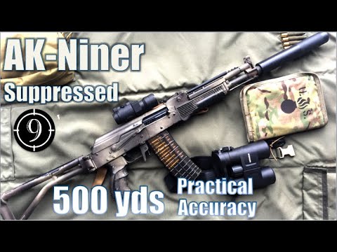 AK-Niner Mk1 to 500yds: Practical Accuracy (Saiga 5.56, Spetsnaz AK102 concept)
