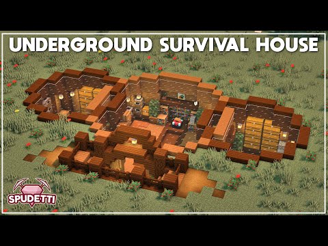 Minecraft: How to Build an Underground Survival House [1.17 Tutorial]