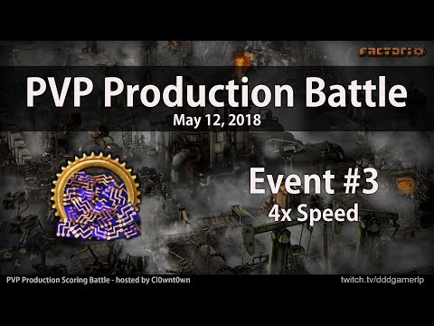Factorio PVP Production Blue Circuit Event #3 - 4x speed