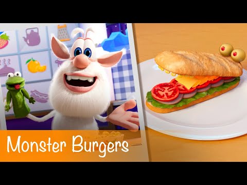 Booba - Food Puzzle: Monster Burgers - Episode 2 - Cartoon for kids