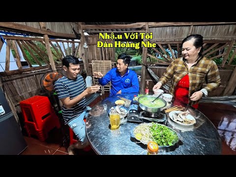 Catching Snakehead Fish and Cooking Porridge with Bitter Herbs in Lai Rai with Father-in-law on a...