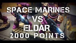 Warzone: Morloc 2000 Points   - Warhammer 40k Battle Report - Primaris Space Marines vs Eldar
