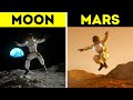 How High You Could Jump on Different Planets in 3D