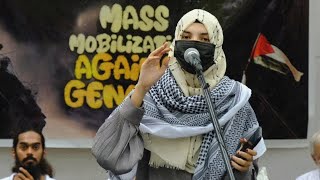 Delhi Rises for Palestine Mass Mobilisation Against Genocide Afeefa Tahniyath VP NFGIO Jantar Mantar