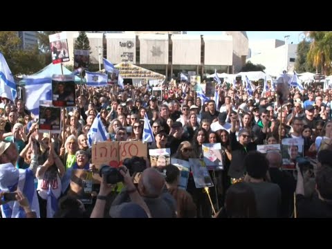 Israelis in Tel Aviv celebrate handover of three Israeli hostages in Gaza | AFP