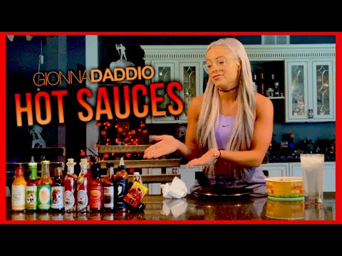 TRYING THE SPICIEST HOT SAUCES | GIONNA DADDIO