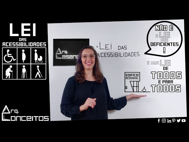 Não é a LEI dos “DEFICIENTES”, é uma LEI para TODOS e para que todos os edifícios sejam ACESSÍVEIS