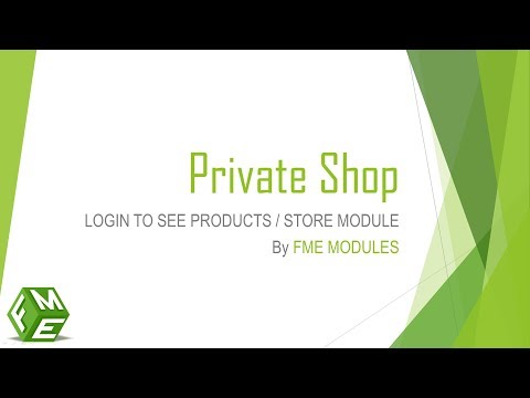 Prestashop Private Shop - Login to See Products / Store Module