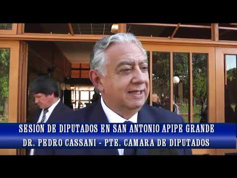 PEDRO CASSANI    SESION DE DIPUTADOS EN ISLA SAN ANTONIO APIPE GRANDE