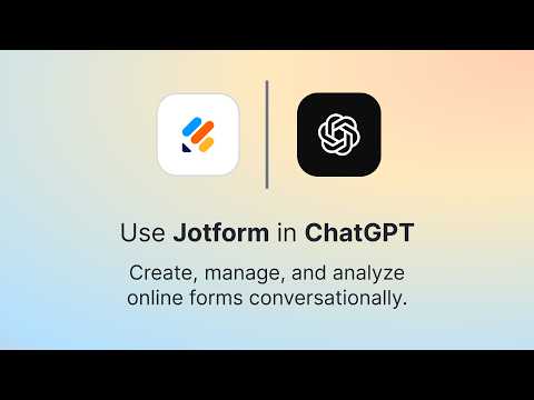 Jotform ChatGPT App 소개 영상