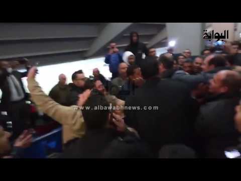أزمة خروج علاء وجمال مبارك من ستاد القاهرة