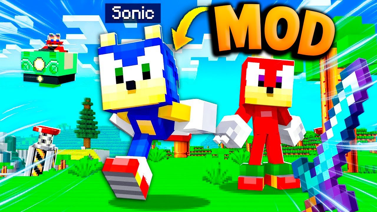 Mod Minecraft - Sonic The Hedgehog (Todos Personagens) Mod