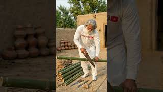 Download lagu This elderly man made a bed from bamboo poles #bamboo mp3