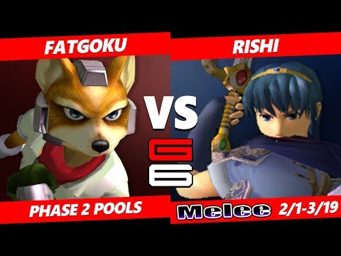 Genesis 6 SSBM - EGTV | FatGoku (Fox) VS Rishi (Marth) Smash Melee R2 Pools