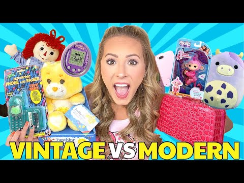 VINTAGE 🧸🪁 VS MODERN DAY 🪀📱TOY UNBOXING 😱❓📦