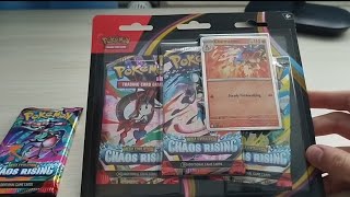 Opening 5 chaos rising packs with promo