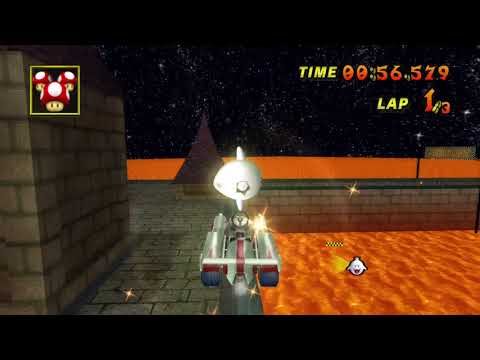 N64 Bowsers Castle Rail Shortcut with All Vehicles
