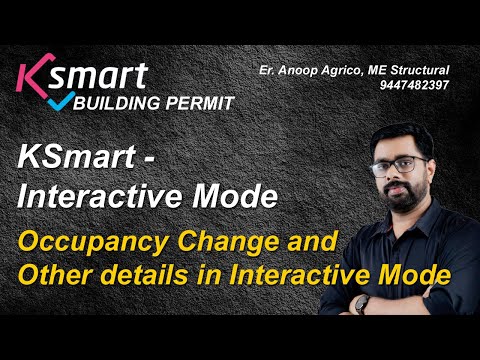 Occupancy Change in Ksmart & Building Permit Details Explained | K Smart Interactive Mode Tutorial