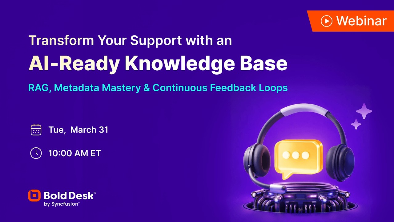 Transform Support with AI-ready Knowledge Base
