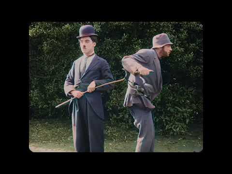 In The Park | Charlie Chaplin | Color restored with AI | 1915 | Essanay Studios 2022 movie