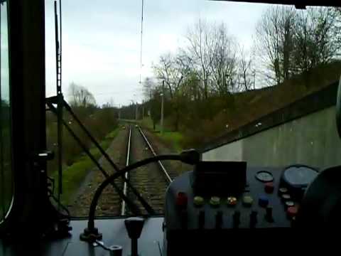 S-Bahnmitfahrt KVV Karlsruhe Knielingen über Rheinbrücke nach Maximiliansau