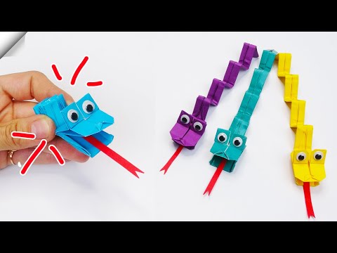 Amazing Paper Snake Moving paper toys