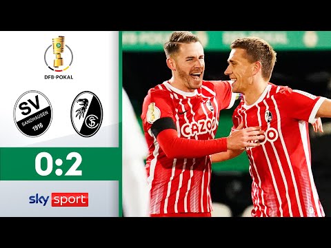 Petersens Traumtor! | SV Sandhausen - SC Freiburg | Highlights - Achtelfinale | DFB-Pokal 2022/23