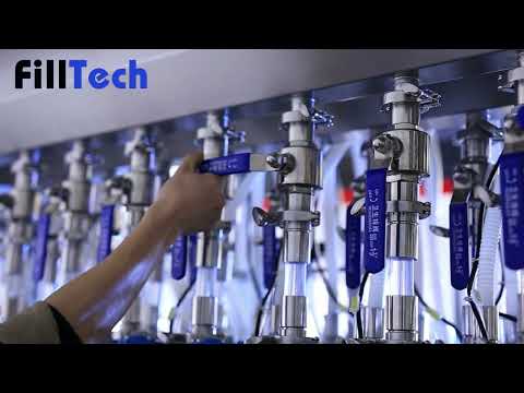 Linear type piston computer controled filling machine