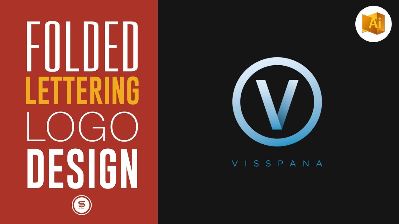 Folded Lettering Logo Design Tutorial | Illustrator Tutorial | Satori Graphics