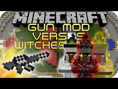 LeKoopa - GUN MOD VS ELEMENTAL WITCHES (Minecraft Mod Battle #12)