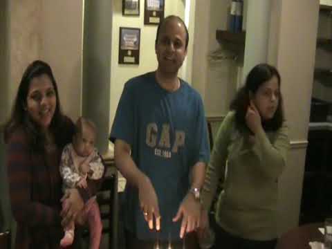 Cutting the cake before Malavika does!!!