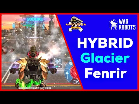 Glacier Corona Hybrid Fenrir - Smashing Reds - War Robots [WR]